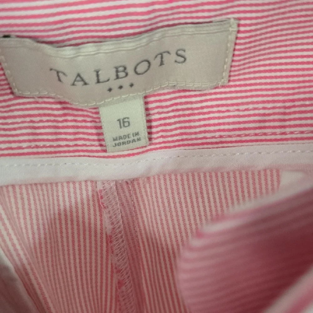Talbots Pink Bermuda‎ Shorts Classic Knee-Length Design Ladies Sz 16
